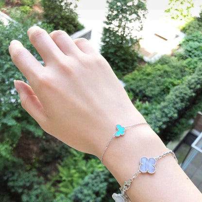 [Marins]BUTTERFLY TURQUOISE BUTTERFLY BRACELET SILVER