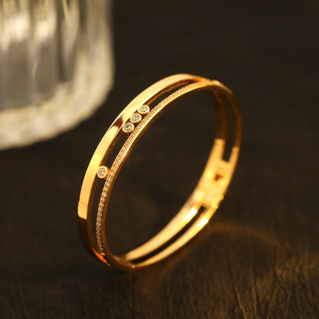 [Marins]Move Romane Diamond Bangle Bracelet