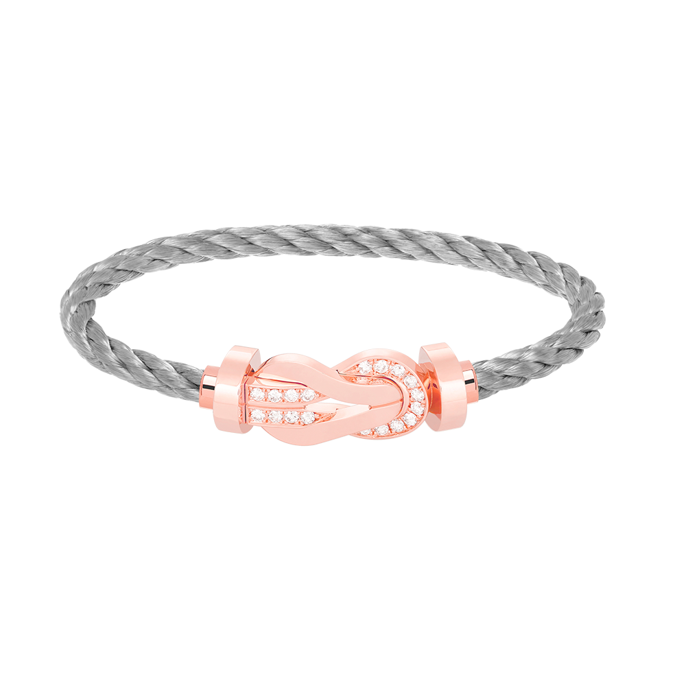 [Marins]CHANCE LARGE 8 FIGURE BUCKLE HALF DIAMOND BRACELET Marins GOLD