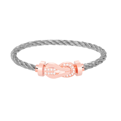 [Marins]CHANCE LARGE 8 FIGURE BUCKLE HALF DIAMOND BRACELET Marins GOLD