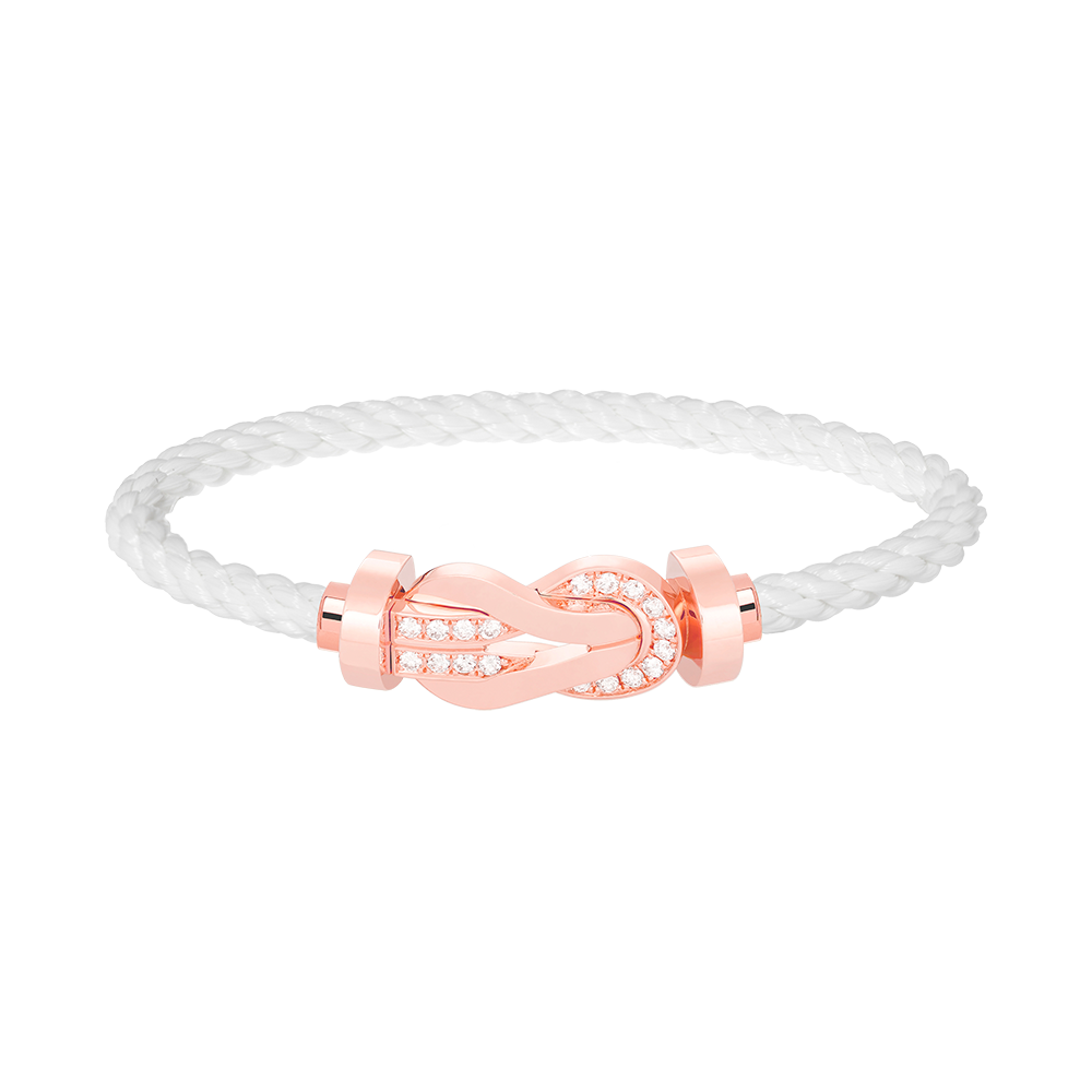 [Marins]CHANCE LARGE 8 FIGURE BUCKLE HALF DIAMOND BRACELET Marins GOLD