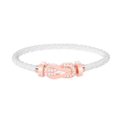 [Marins]CHANCE LARGE 8 FIGURE BUCKLE HALF DIAMOND BRACELET Marins GOLD