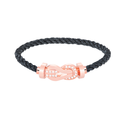 [Marins]CHANCE LARGE 8 FIGURE BUCKLE HALF DIAMOND BRACELET Marins GOLD