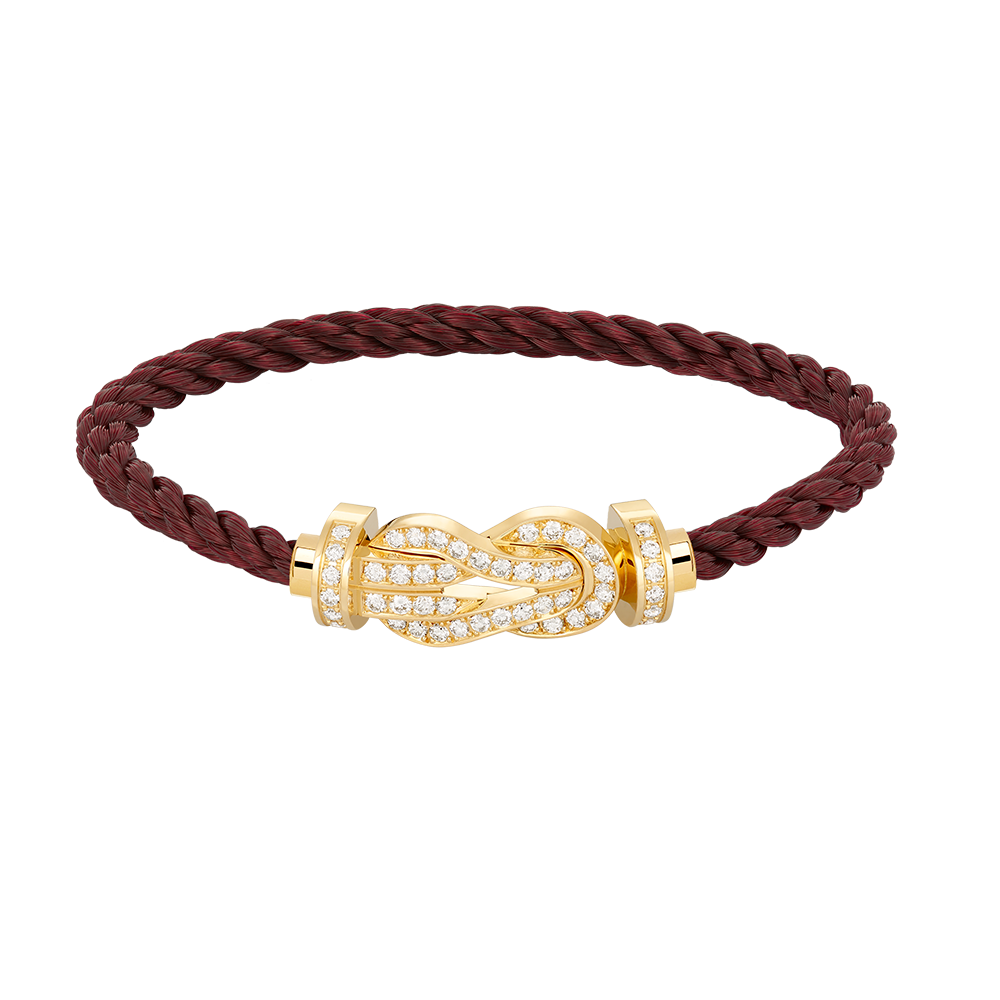 [Marins]CHANCE LARGE 8 FIGURE BUCKLE FULLDIAMOND BRACELET GOLD