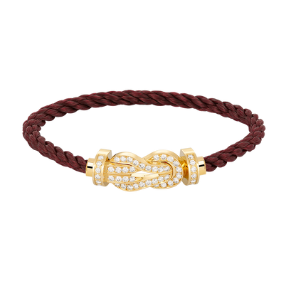[Marins]CHANCE LARGE 8 FIGURE BUCKLE FULLDIAMOND BRACELET GOLD