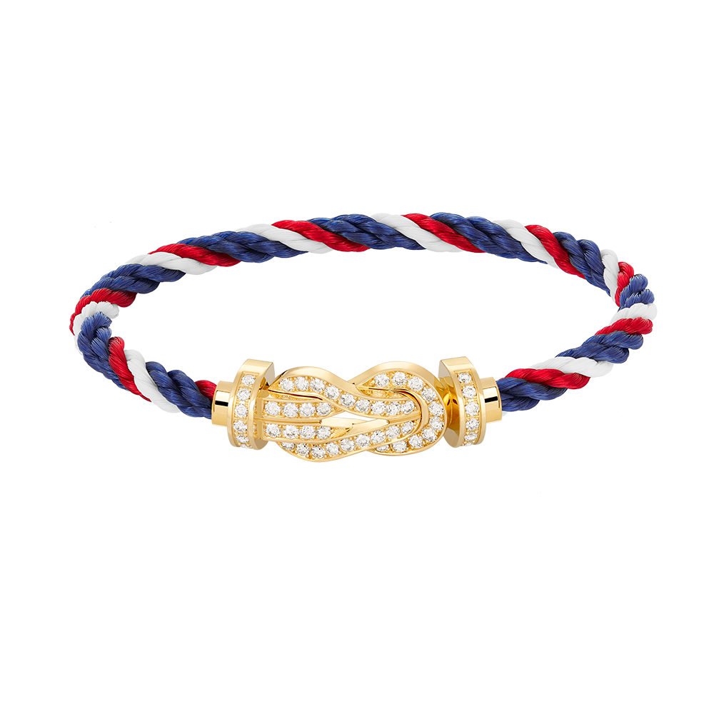 [Marins]CHANCE LARGE 8 FIGURE BUCKLE FULLDIAMOND BRACELET GOLD