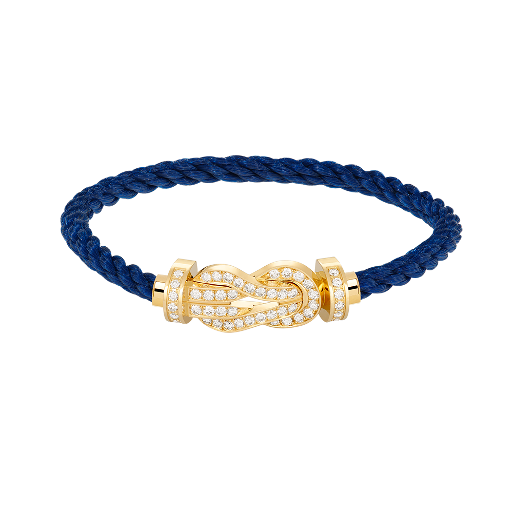 [Marins]CHANCE LARGE 8 FIGURE BUCKLE FULLDIAMOND BRACELET GOLD
