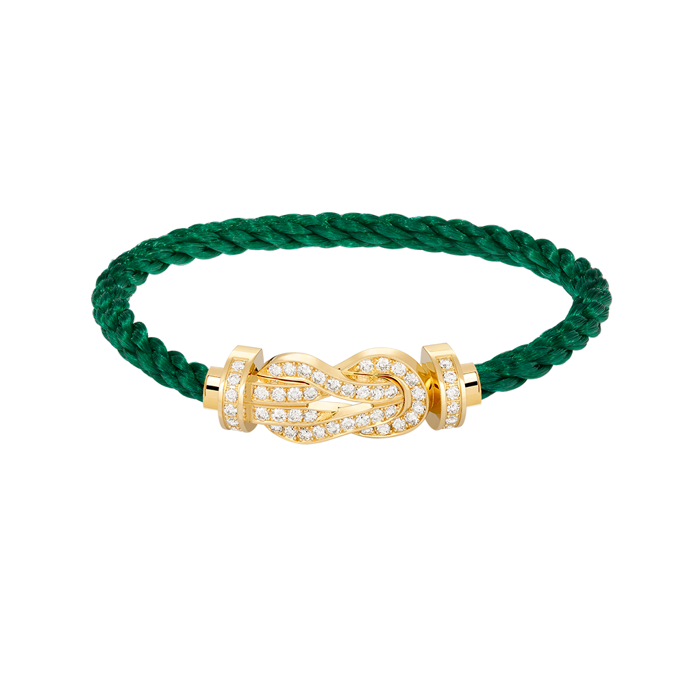 [Marins]CHANCE LARGE 8 FIGURE BUCKLE FULLDIAMOND BRACELET GOLD