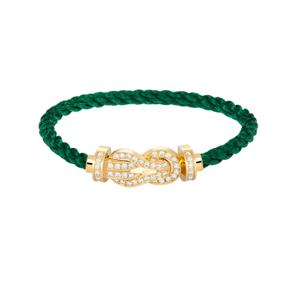 [Marins]CHANCE LARGE 8 FIGURE BUCKLE FULLDIAMOND BRACELET GOLD