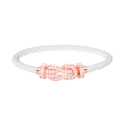 [Marins]CHANCE LARGE 8 FIGURE BUCKLE FULL DIAMOND BRACELET Marins GOLD