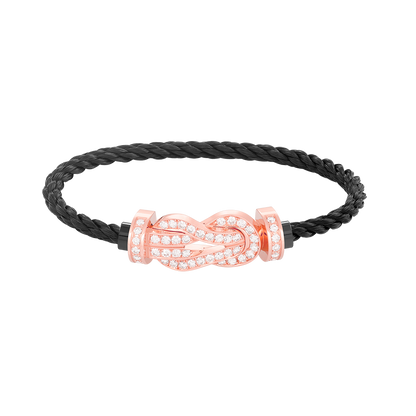 [Marins]CHANCE LARGE 8 FIGURE BUCKLE FULL DIAMOND BRACELET Marins GOLD
