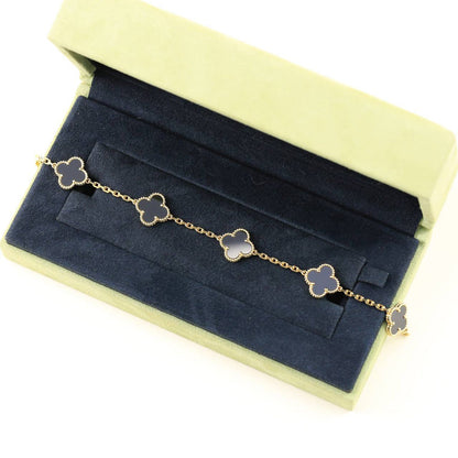 [Marins] CLOVER 5 MOTIF ONYXS BRACELET COLLECTION