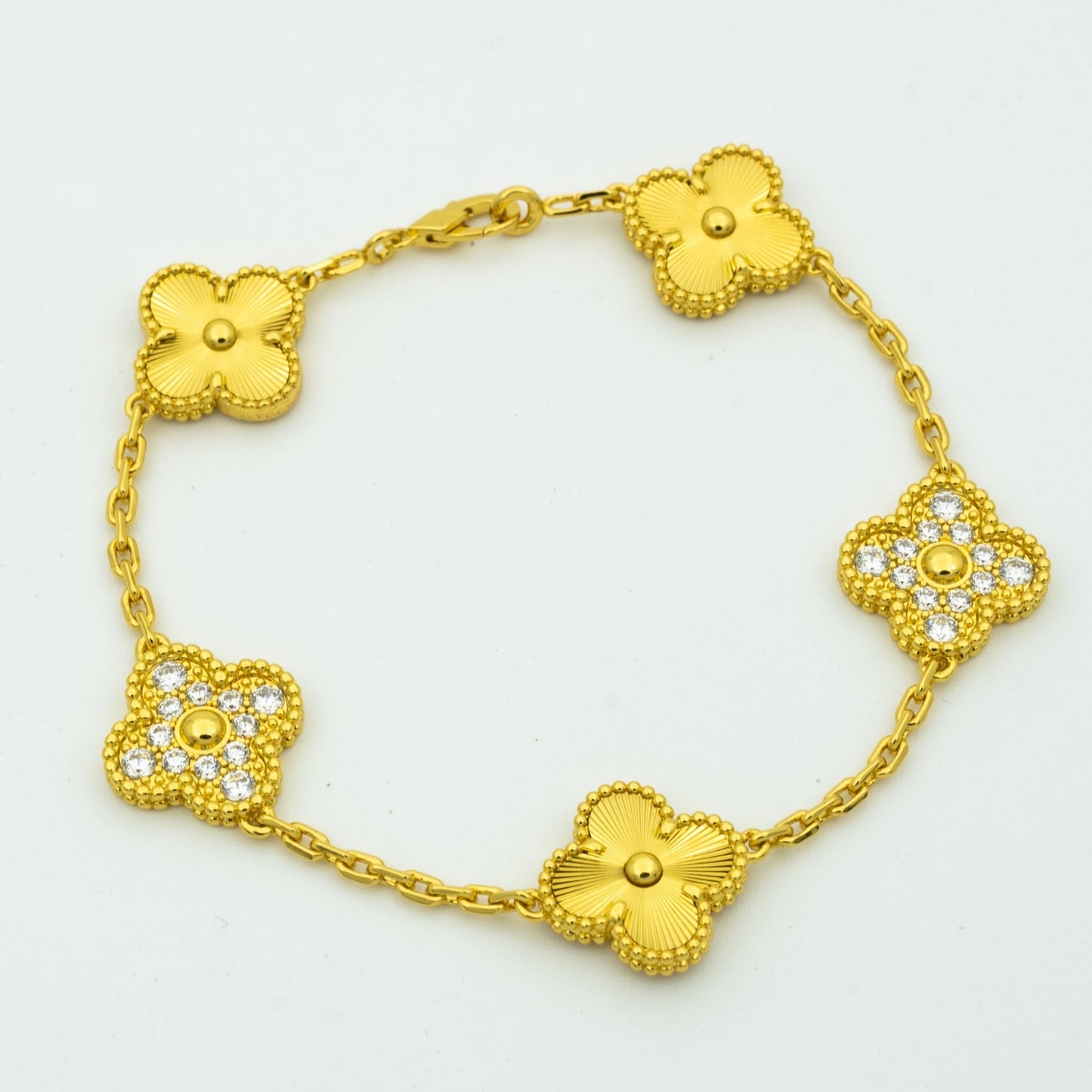 [Marins] CLOVER 5 MOTIF LASER BRACELET COLLECTION