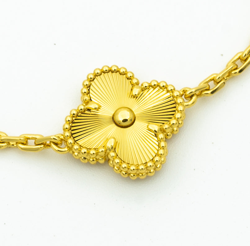 [Marins] CLOVER 5 MOTIF LASER BRACELET COLLECTION