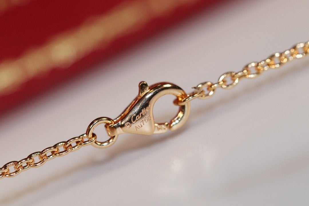 [Marin-Jewelry]LOVE NECKLACE PINK GOLD AND SILVER