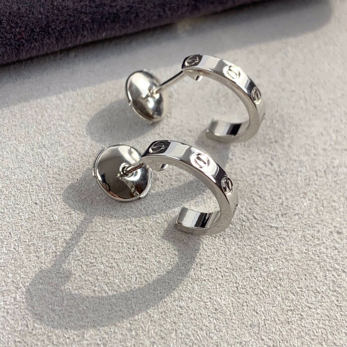 [Marins]LOVE EARRINGS 2.65MM SILVER