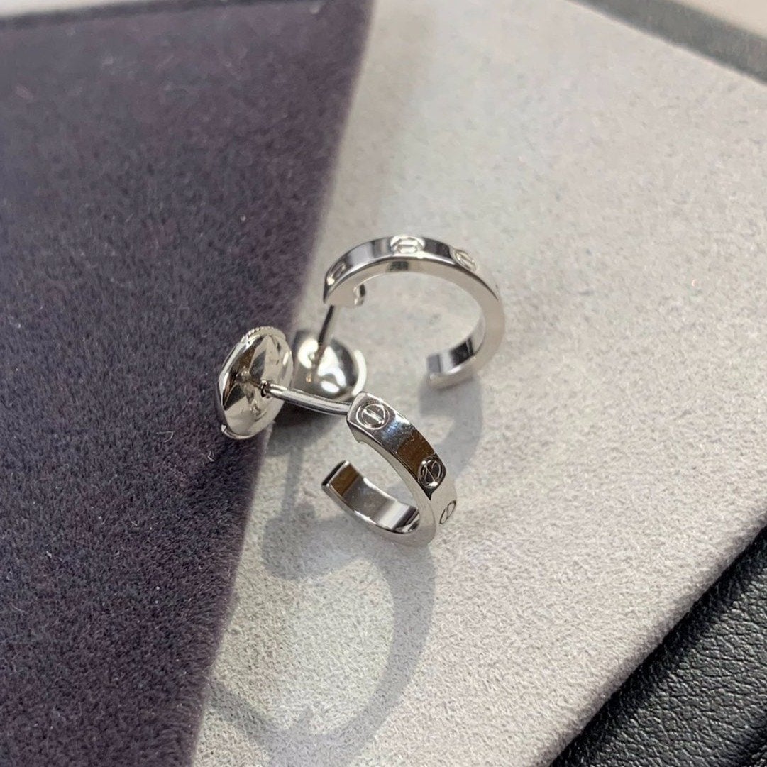 [Marins]LOVE EARRINGS 2.65MM SILVER