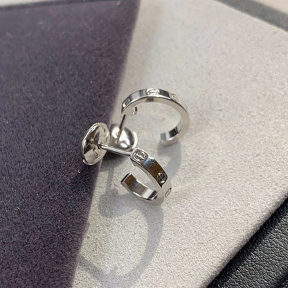 [Marins]LOVE EARRINGS 2.65MM SILVER
