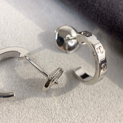 [Marins]LOVE EARRINGS 2.65MM SILVER