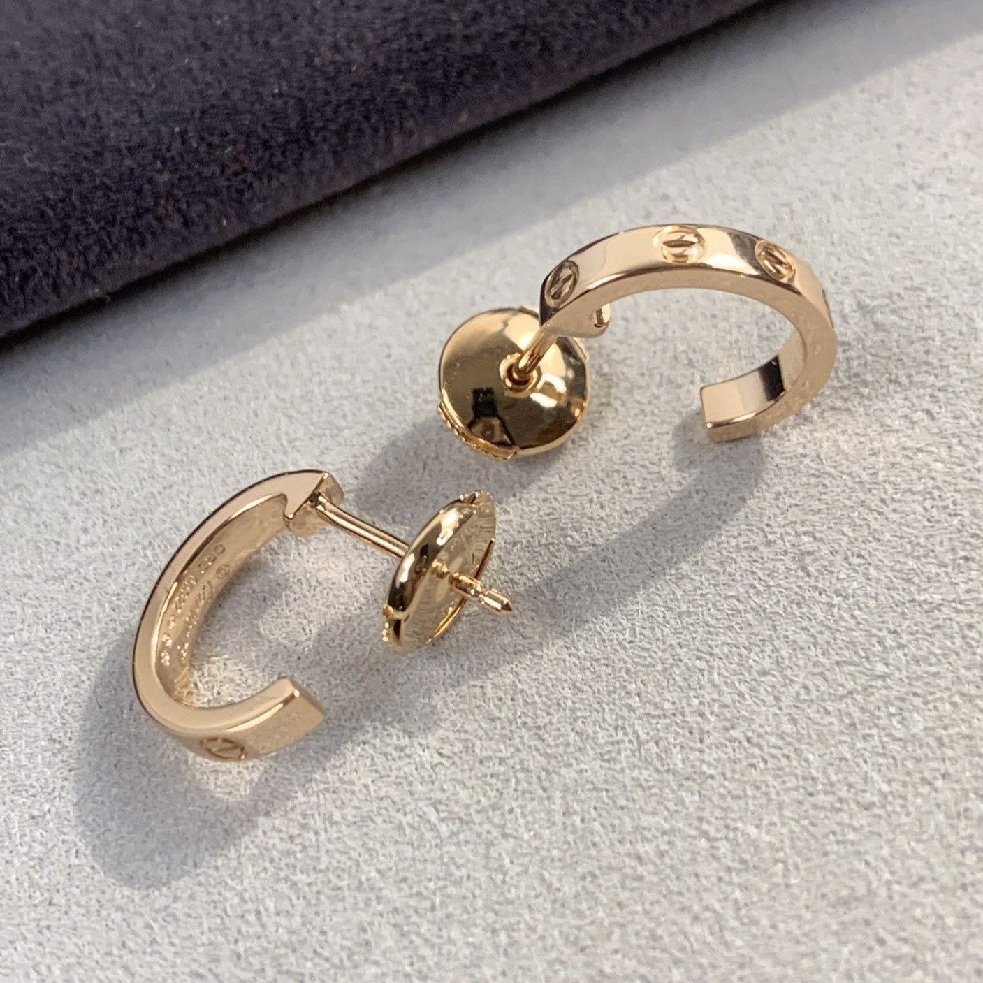 [Marins]LOVE EARRINGS 2.65MM PINK GOLD