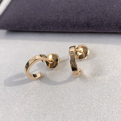 [Marins]LOVE EARRINGS 2.65MM PINK GOLD