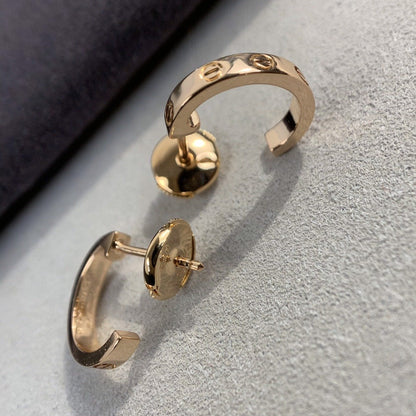 [Marins]LOVE EARRINGS 2.65MM PINK GOLD