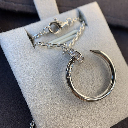[Marins]JUSTE NECKLACE SILVER DIAMONDS