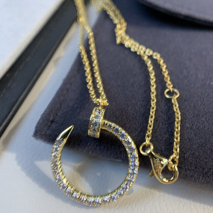 [Marins]JUSTE NECKLACE GOLD DIAMONDS