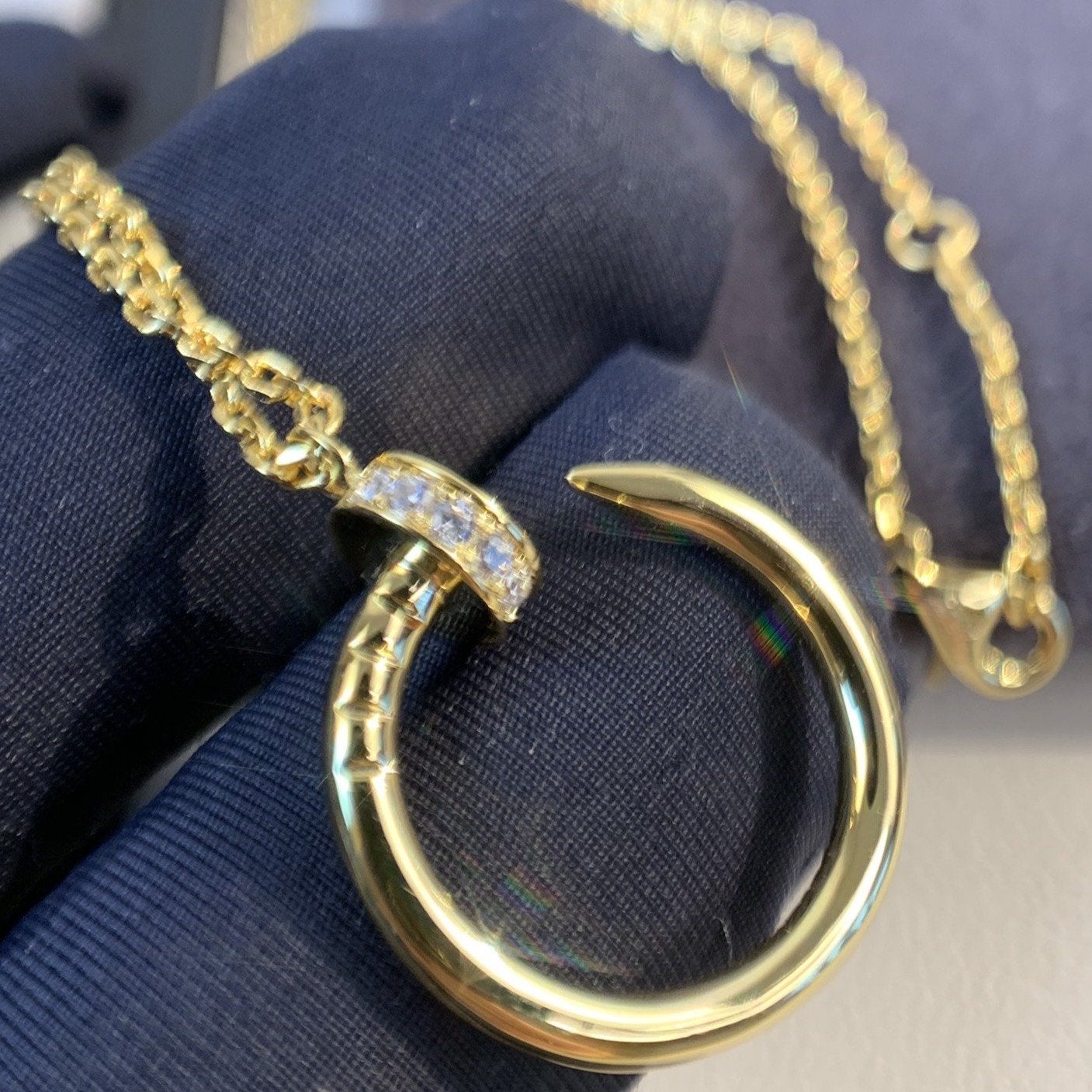 [Marins]JUSTE NECKLACE GOLD DIAMONDS