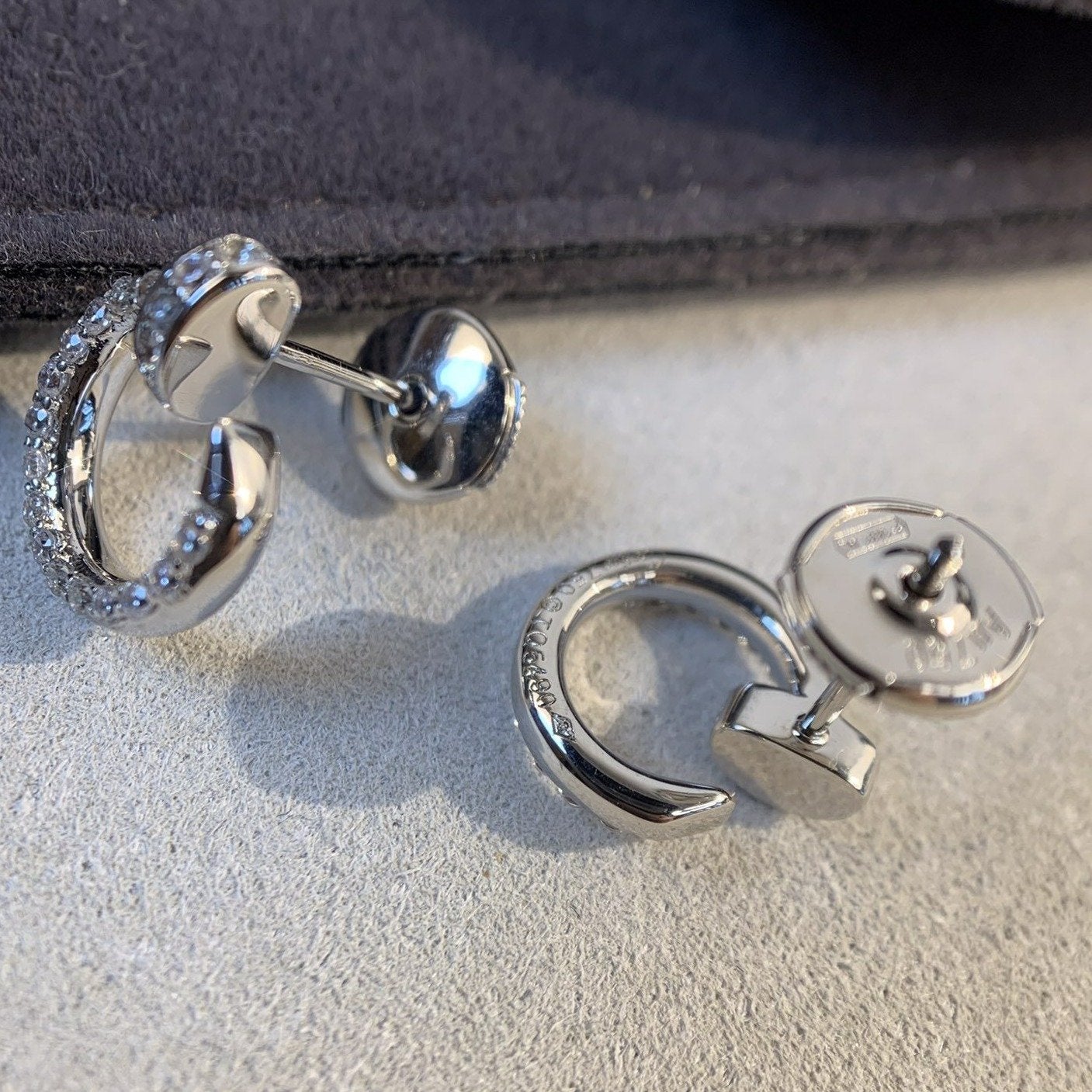 [Marins]JUSTE EARRINGS SILVER DIAMONDS