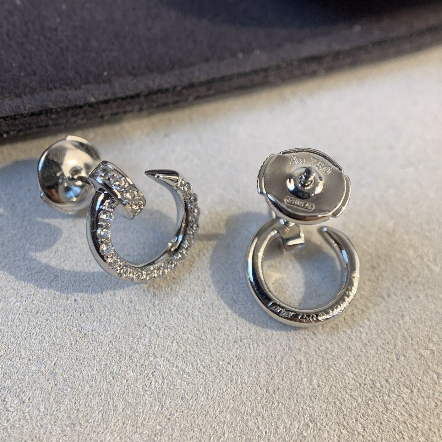 [Marins]JUSTE EARRINGS SILVER DIAMONDS