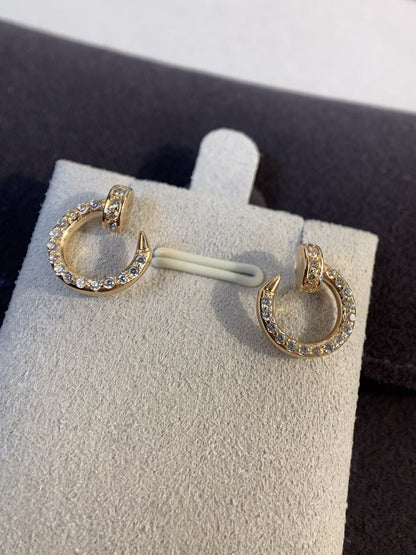 [Marins]JUSTE EARRINGS GOLD DIAMONDS