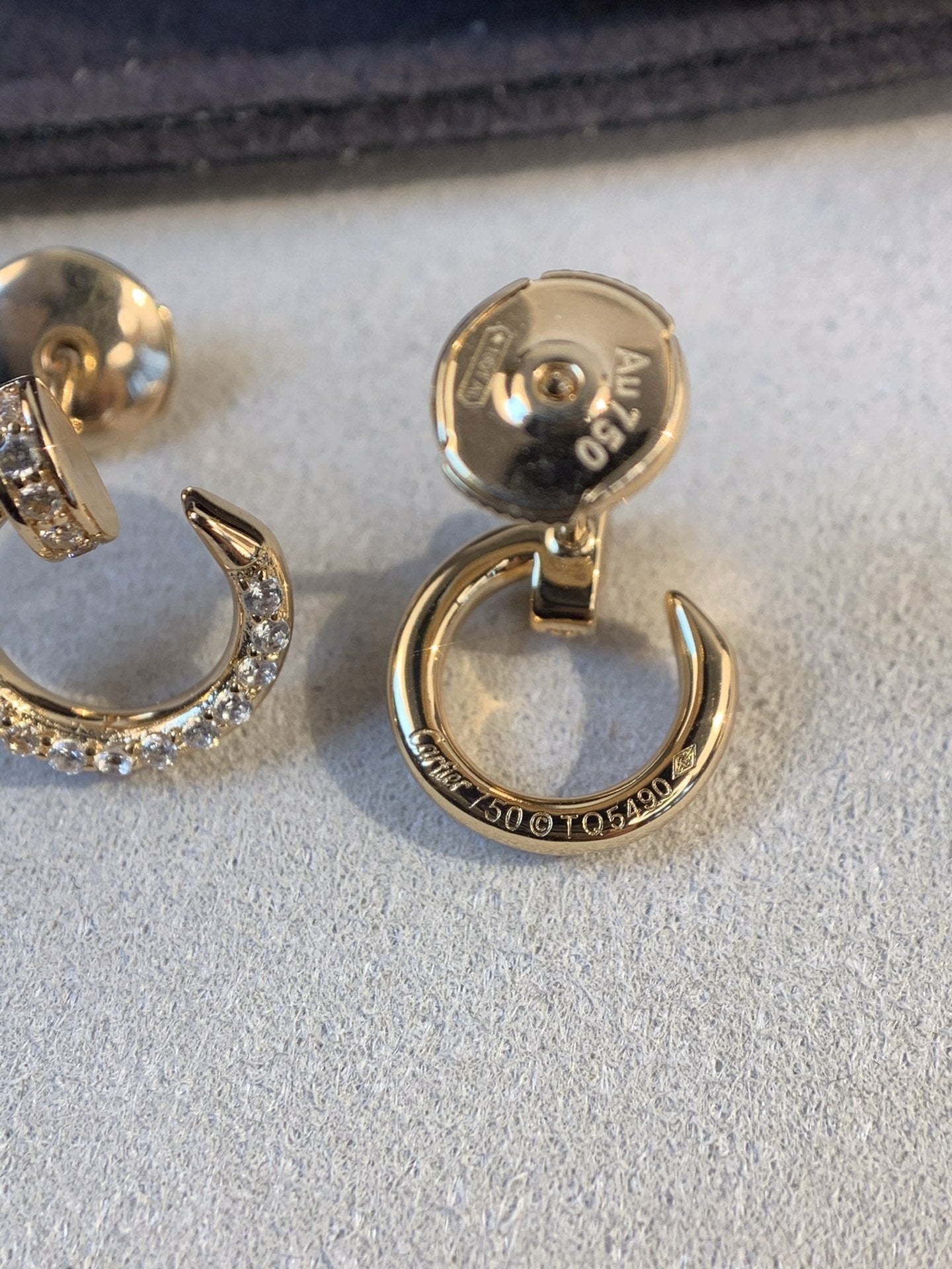 [Marins]JUSTE EARRINGS GOLD DIAMONDS