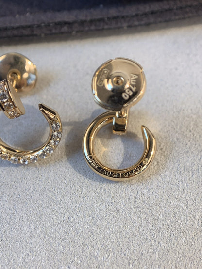 [Marins]JUSTE EARRINGS GOLD DIAMONDS