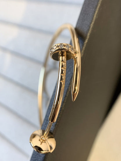 [Marins]JUSTE EARRINGS GOLD DIAMONDS 1.8MM
