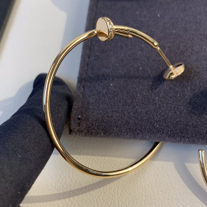 [Marins]JUSTE EARRINGS GOLD DIAMONDS 1.8MM