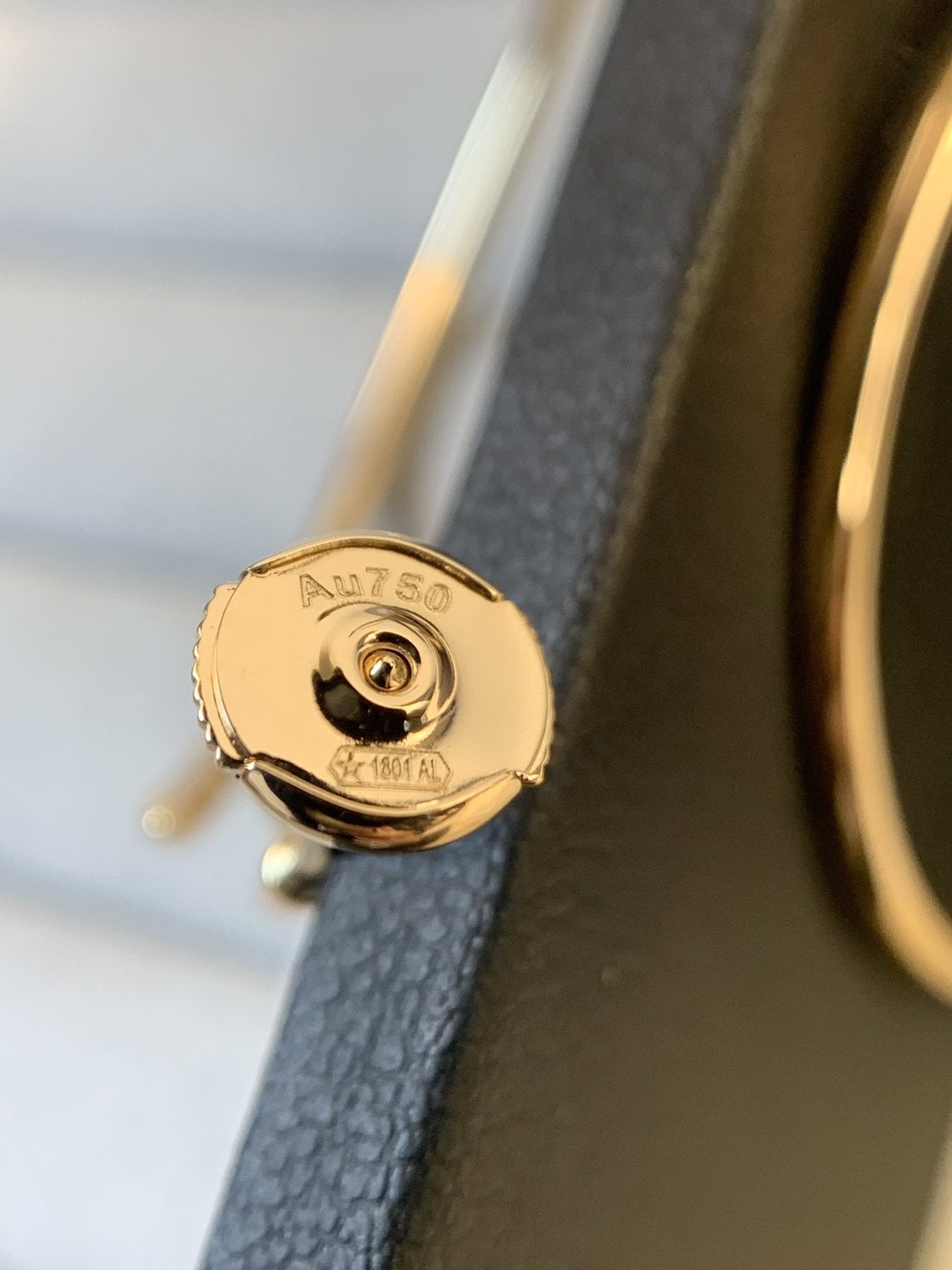 [Marins]JUSTE EARRINGS GOLD DIAMONDS 1.8MM