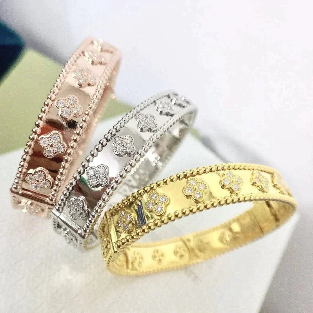 [Marins]CLOVER BRACELET 8MM DIAMONDS