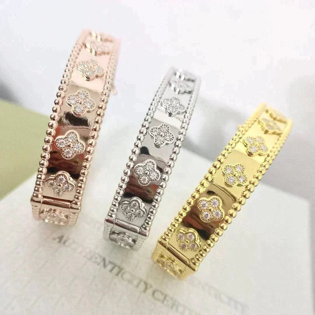 [Marins]CLOVER BRACELET 8MM DIAMONDS