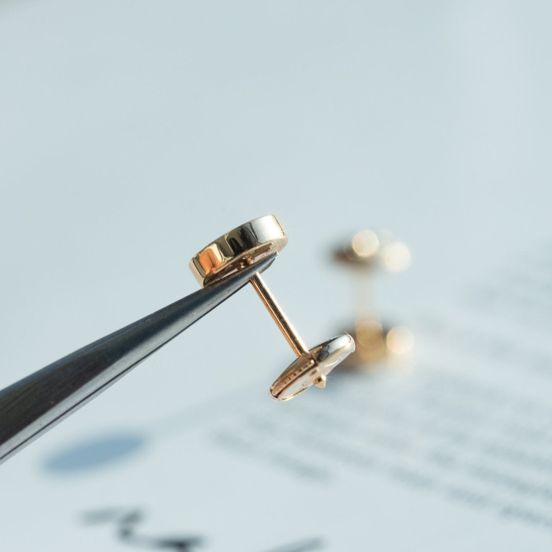 [Marins]LOVE EARRINGS PINK GOLD 10MM