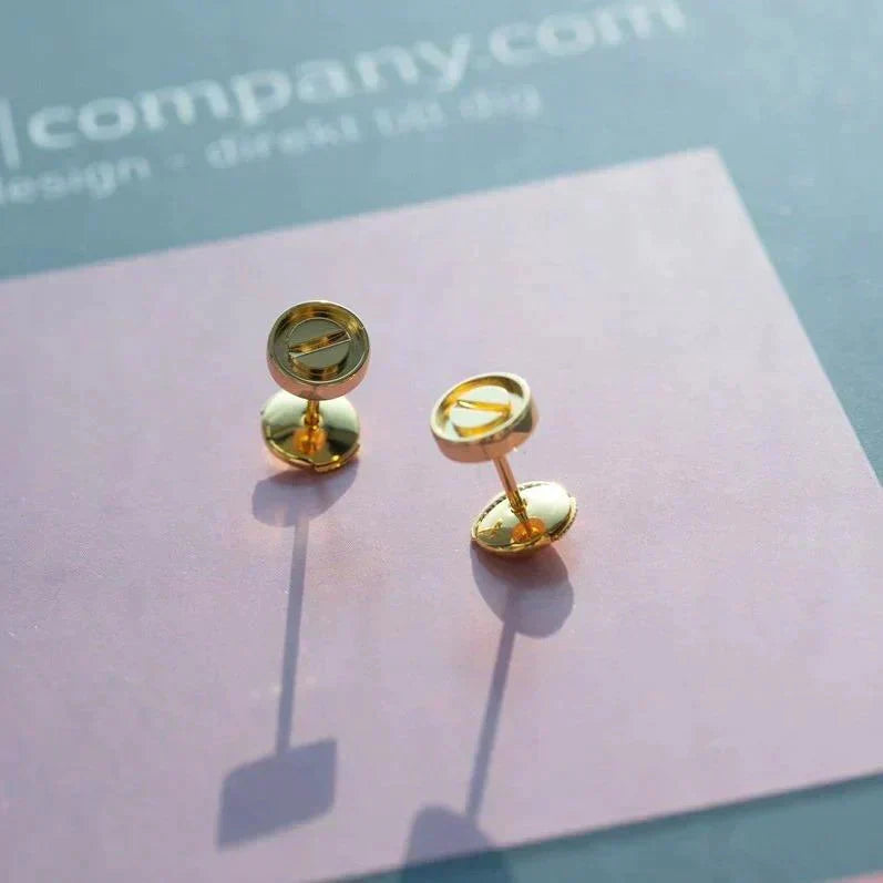 [Marins]LOVE EARRINGS GOLD 10MM