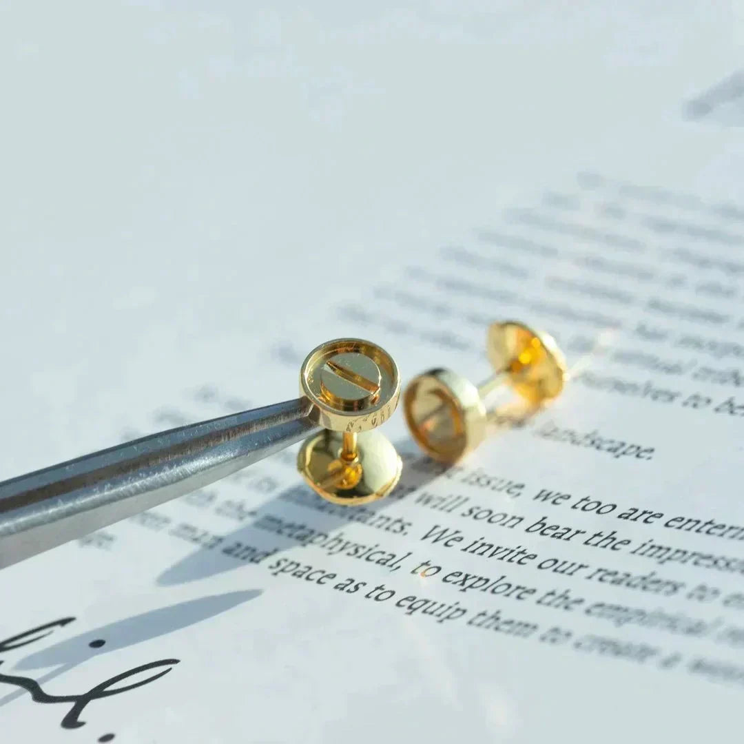 [Marins]LOVE EARRINGS GOLD 10MM