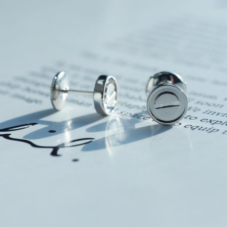[Marins]LOVE EARRINGS SILVER 10MM