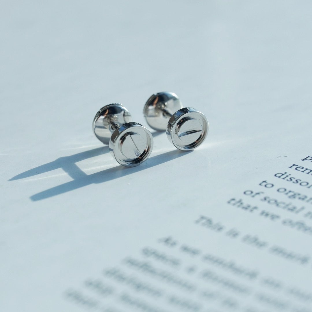 [Marins]LOVE EARRINGS SILVER 10MM
