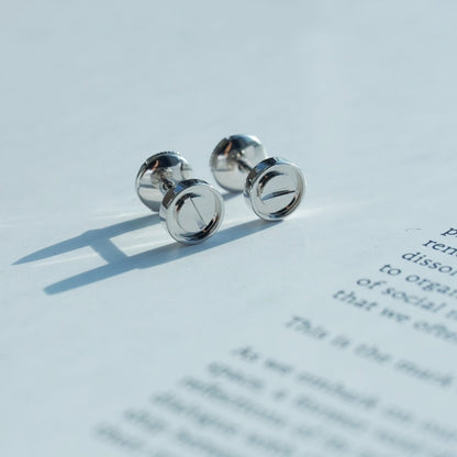 [Marins]LOVE EARRINGS SILVER 10MM