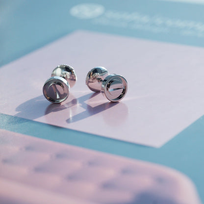 [Marins]LOVE EARRINGS SILVER 10MM