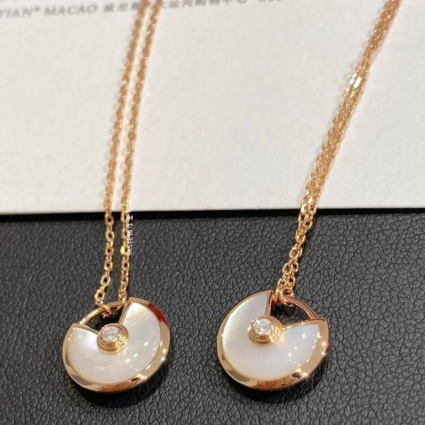 [Marins]AMULETTE Marins GOLD MOP NECKLACE