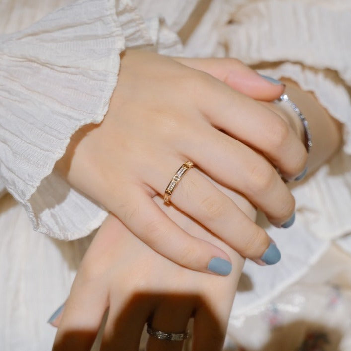 [Marins]LOVE RING 2.65MM DIAMOND