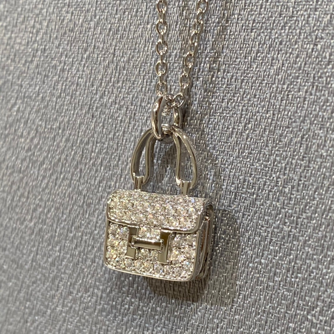 [Marins]CONSTANCE PEDANT DIAMOND NECKLACE