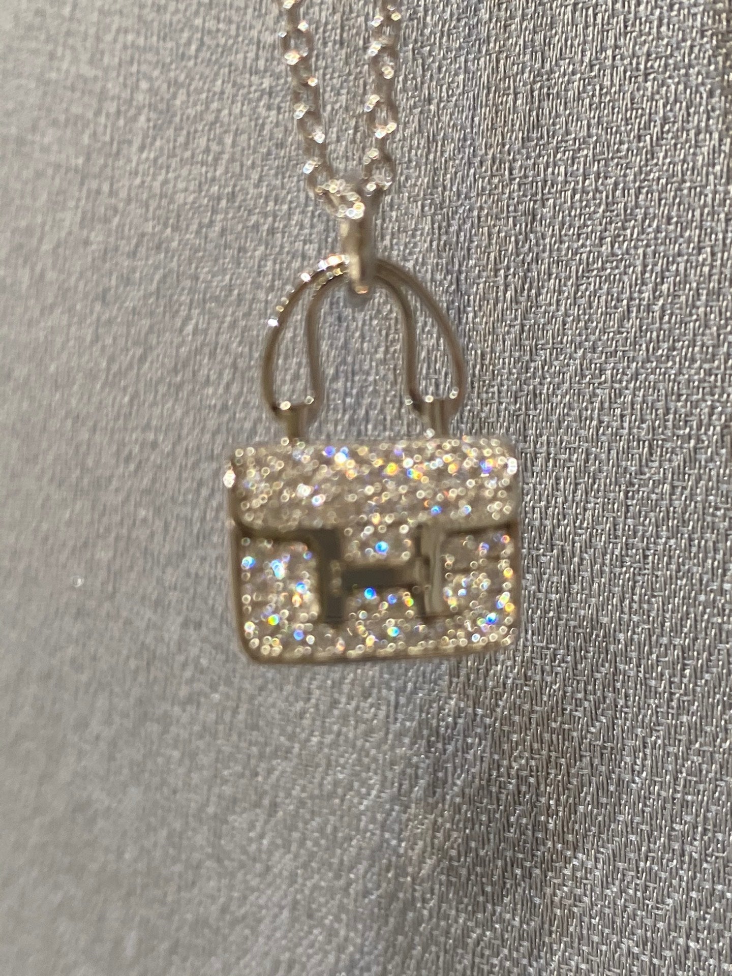 [Marins]CONSTANCE PEDANT DIAMOND NECKLACE